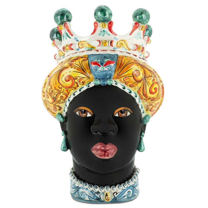 Ваза Vase Moro Lady Ornate Mix Черный Мульти Ваза Vase Moro Lady Ornate Mix Черный Мульти в Грозном | Loft Concept