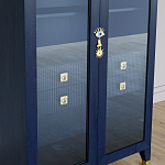 Дизайнерский шкаф витрина Elsa Dreams Blue с 4-мя ящиками варинант исполнения - 3 | Loft Concept в Грозном