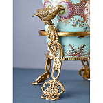 Ваза из голубого фарфора с рисунком птиц и цветов и декоративными элементами Blue Garden варинант исполнения - 10 | Loft Concept в Грозном