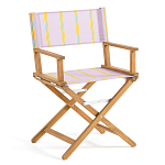 Кресло режиссерское из акации и ткани Geneva варинант исполнения - 5 | Loft Concept в Грозном