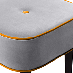 Квадратный мягкий пуф на черных ножках Winton Pouf Square варинант исполнения - 12 | Loft Concept в Грозном