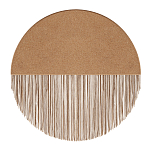 Бра круглое натуральная пробка с бахромой Natural Cork варинант исполнения - 1 | Loft Concept в Грозном