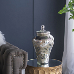 Ваза из стекла с крышкой и декоративными узорами Chinoiserie Ceramics варинант исполнения - 7 | Loft Concept в Грозном