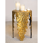 Столик дизайнерский Copper streaks варинант исполнения - 9 | Loft Concept в Грозном