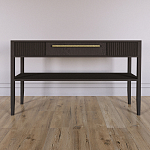 Дизайнерская Консоль с полкой и ящиком Primo Темный орех варинант исполнения - 1 | Loft Concept в Грозном