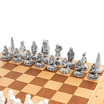 Шахматы Северные народы в ларце из натурального бука Decorative Thematic Chess варинант исполнения - 1 | Loft Concept в Грозном