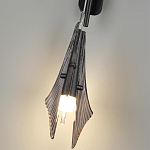 Бра черного цвета с плафоном из рельефного стекла Glass Pod варинант исполнения - 9 | Loft Concept в Грозном