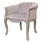 Кресло низкое в стиле прованс Розовый Велюр Louis French Armchair  варинант исполнения - 3 | Loft Concept в Грозном