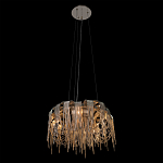 Люстра подвесная круглая с изогнутыми металлическими дугами и ниспадающими цепочками 65 см Atlantis Chain варинант исполнения - 13 | Loft Concept в Грозном