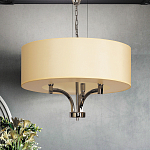 Люстра подвесная с цилиндрическим абажуром кремового цвета Natural Concepts варинант исполнения - 3 | Loft Concept в Грозном