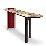 Консоль с овальной столешницей со светодиодной подсветкой Ruby варинант исполнения - 1 | Loft Concept в Грозном