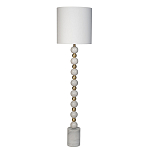 Торшер мраморный с белым абажуром Floor lamp Jewelry варинант исполнения - 1 | Loft Concept в Грозном