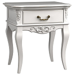 Тумба прикроватная белого цвета из массива бука в стиле прованс White Provence варинант исполнения - 2 | Loft Concept в Грозном