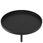 Кофейный столик с круглой чёрной столешницей и мраморным основанием Exquisite Practicality варинант исполнения - 2 | Loft Concept в Грозном