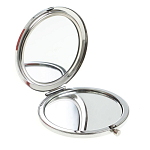 Зеркало карманное двухстороннее круглое из натурального камня Серафинит в подарочной упаковке Silver Stone Mirrors варинант исполнения - 2 | Loft Concept в Грозном