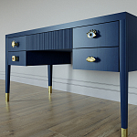 Письменный стол с 4-мя ящиками Elsa Dreams Blue варинант исполнения - 2 | Loft Concept в Грозном