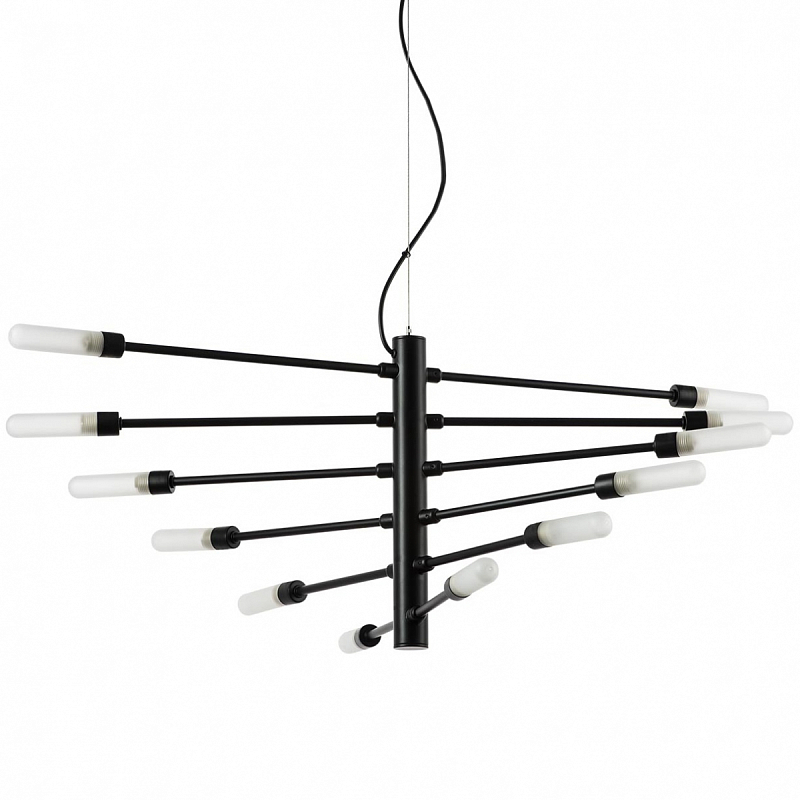 Люстра Gradenigo Chandelier 12 Черный Белый Люстра Gradenigo Chandelier 12 Черный Белый в Грозном | Loft Concept