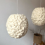 Светильник вязаный из шерсти Wool Oval варинант исполнения - 1 | Loft Concept в Грозном