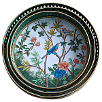 Комплект из 3-х подносов из металла в стиле Шинуазри Chinoiserie Flower варинант исполнения - 1 | Loft Concept в Грозном