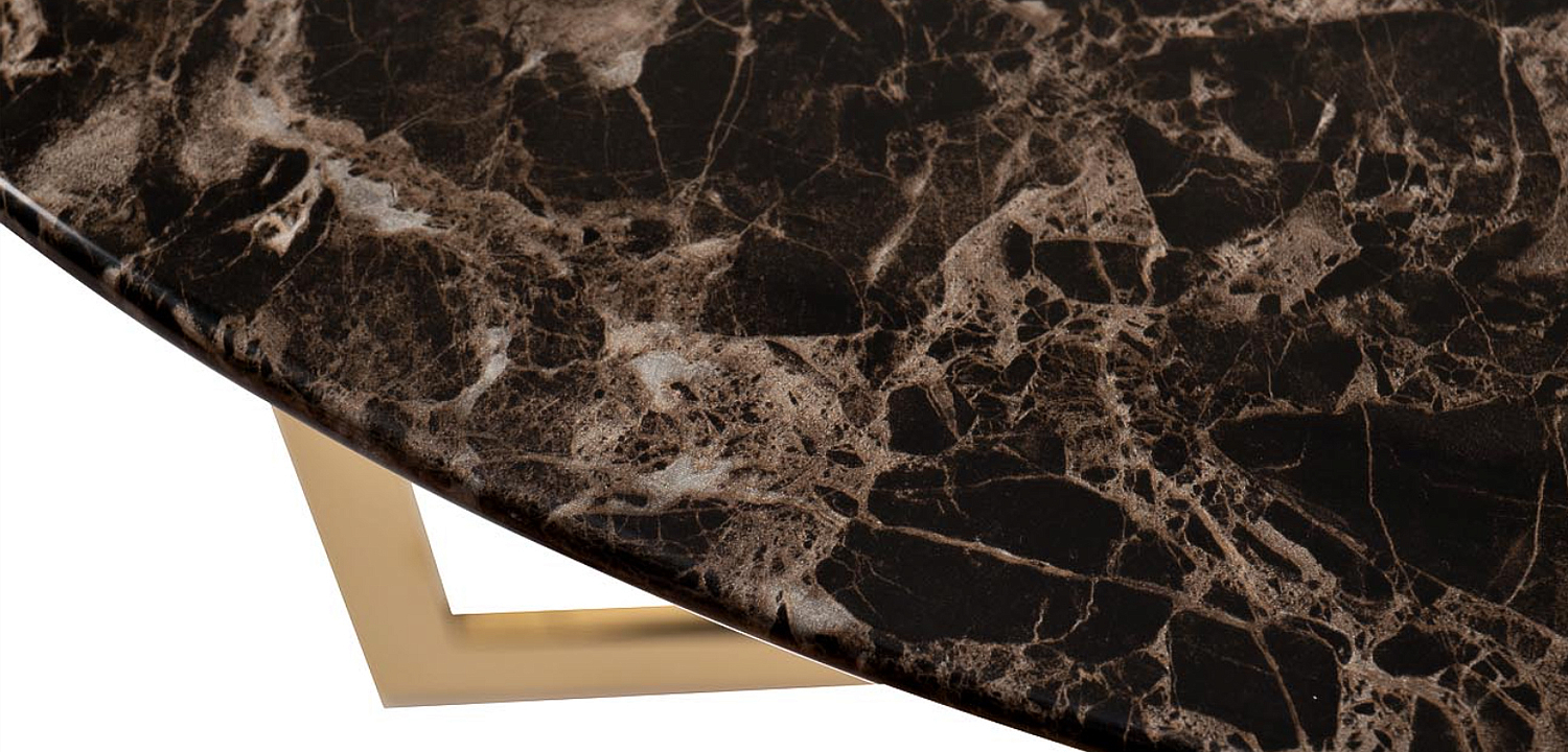 Обеденный стол Dining table Jacques round Brown Обеденный стол Dining table Jacques round Brown - Loft-Concept в Грозном