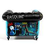 Кресло "Баския и Уорхол" Basquiat Warhol graffiti chair натуральная кожа варинант исполнения - 5 | Loft Concept в Грозном