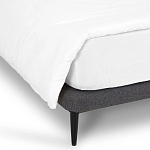 Кровать с большим мягким изголовьем Unity Dark Grey Bed варинант исполнения - 3 | Loft Concept в Грозном