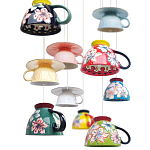 Подвесные светильники в виде чаши с цветочным орнаментом Flower Reversal варинант исполнения - 2 | Loft Concept в Грозном