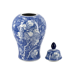 Ваза с крышкой в китайском стиле Гранатовое дерево Blooming Pomegranate варинант исполнения - 4 | Loft Concept в Грозном