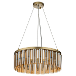 Люстра со стеклянными цилиндрическими плафонами Luminous Cylinders Amber Round варинант исполнения - 2 | Loft Concept в Грозном