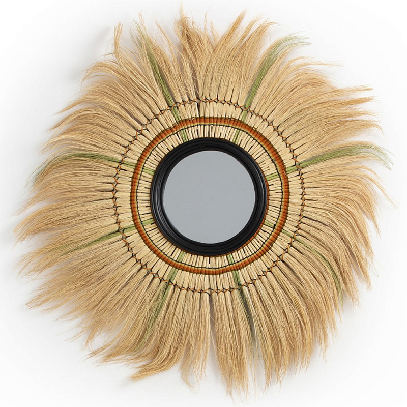 Зеркало с бахромой WICKER MIRROR 100 Бежевый Зеркало с бахромой WICKER MIRROR 100 Бежевый в Грозном | Loft Concept