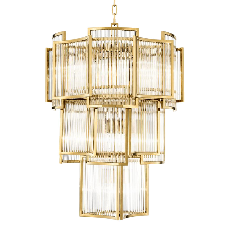 Люстра Chandelier Jet Set Gold Золотой Прозрачный (Transparent) Люстра Chandelier Jet Set Gold Золотой Прозрачный (Transparent) в Грозном | Loft Concept