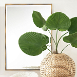 Зеркало прямоугольное в фактурной золотой раме Reflective Fabric варинант исполнения - 5 | Loft Concept в Грозном