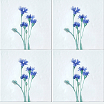 Плитка с узором Васильки варинант исполнения - 1 | Loft Concept в Грозном