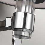 Бра цвета хром с белым цилиндрическим стеклянным плафоном Feiss варинант исполнения - 4 | Loft Concept в Грозном