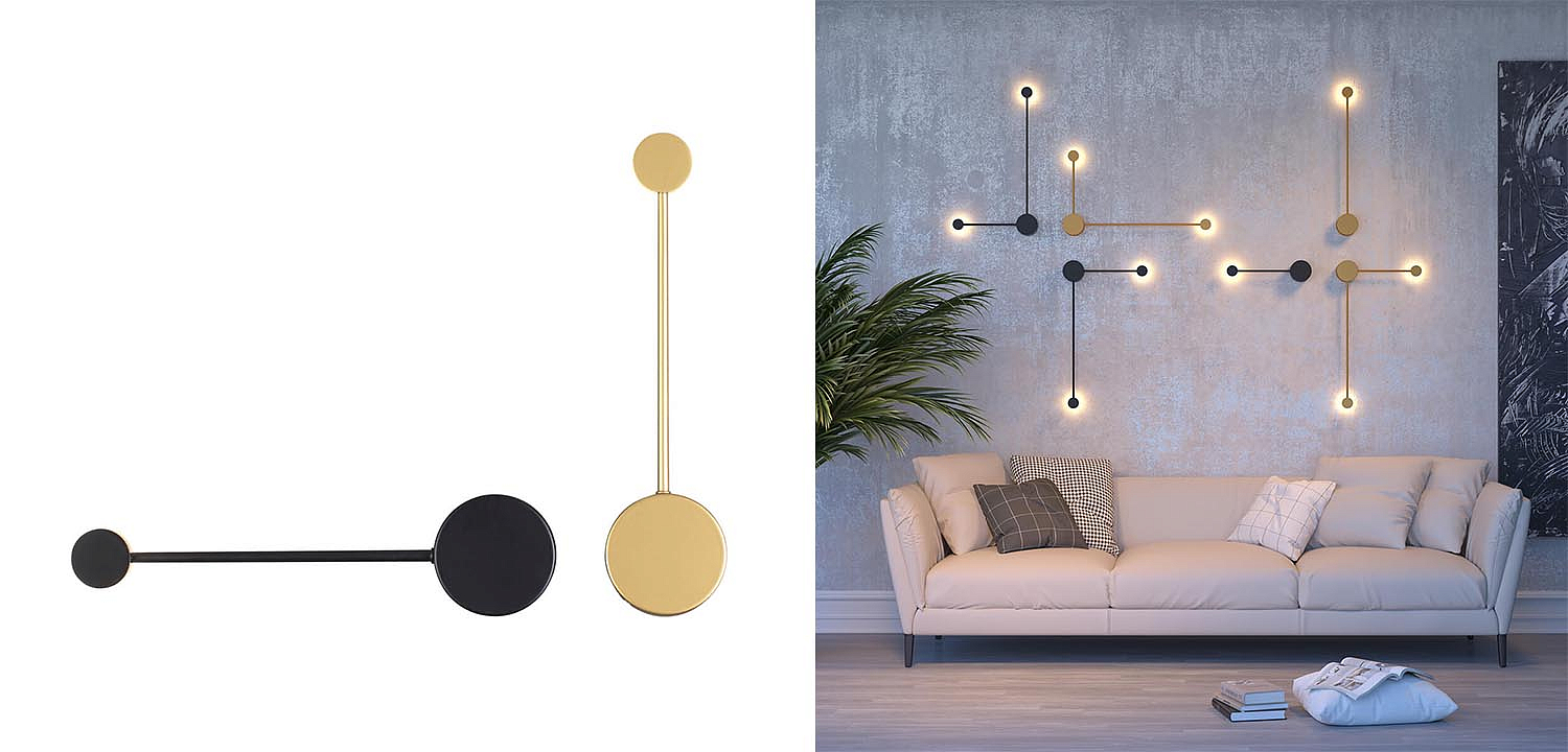 Бра Pin Wall Light Black 40 Бра Pin Wall Light Black 40 - Loft-Concept в Грозном