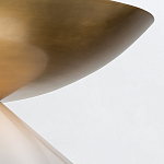 Подвесной светильник латунного цвета с конусовидным белым плафоном Quintiesse варинант исполнения - 12 | Loft Concept в Грозном