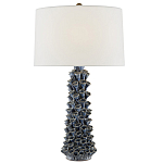 Настольная лампа с корпусом из цветков колокольчика Cascade of Blue Flowers варинант исполнения - 2 | Loft Concept в Грозном