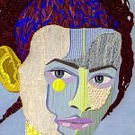 Картина с вышивкой Портрет wall panel People with the yellow ear 2 варинант исполнения - 1 | Loft Concept в Грозном