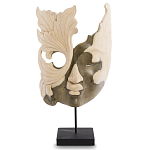 Маска ручной работы деревянная резная Mask Flower варинант исполнения - 1 | Loft Concept в Грозном