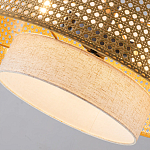 Подвесной светильник с декоративным поясом из плетеного бамбука Biuloggicu варинант исполнения - 6 | Loft Concept в Грозном