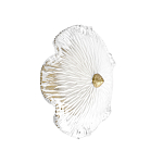 Бра в форме прозрачного стеклянного цветка с рельефной текстурой Textured Glass варинант исполнения - 1 | Loft Concept в Грозном
