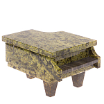 Шкатулка в виде рояля из натурального камня змеевик Stone Casket варинант исполнения - 1 | Loft Concept в Грозном