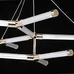 Люстра с геометрической конструкцией из вытянутых цилиндрических плафонов Hex Scaffold  варинант исполнения - 8 | Loft Concept в Грозном