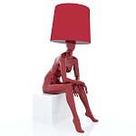 Лампа MANNEQUIN LAMP с абажуром девушка на кресле варинант исполнения - 1 | Loft Concept в Грозном