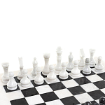Шахматы классические с белой доской из натурального камня Мрамор Decorative Thematic Chess варинант исполнения - 2 | Loft Concept в Грозном