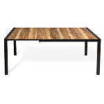 Стол обеденный раздвижной с прямоугольной столешницей на четырех черных ножках Blair варинант исполнения - 3 | Loft Concept в Грозном