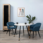 Шкаф-витрина в стиле лофт с чёрной стеклянной дверью Urban Style Space варинант исполнения - 6 | Loft Concept в Грозном