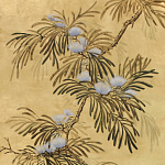 Обои ручная роспись Silk Tree Original colourway on Gold Bullion gilded paper варинант исполнения - 2 | Loft Concept в Грозном
