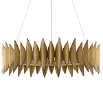 Люстра круглая с фактурным абажуром Graduated Heights варинант исполнения - 2 | Loft Concept в Грозном