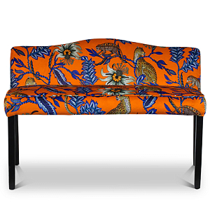 Банкетка Оранжевый Орнамент Zambezi Monkey Bean Flame Bench